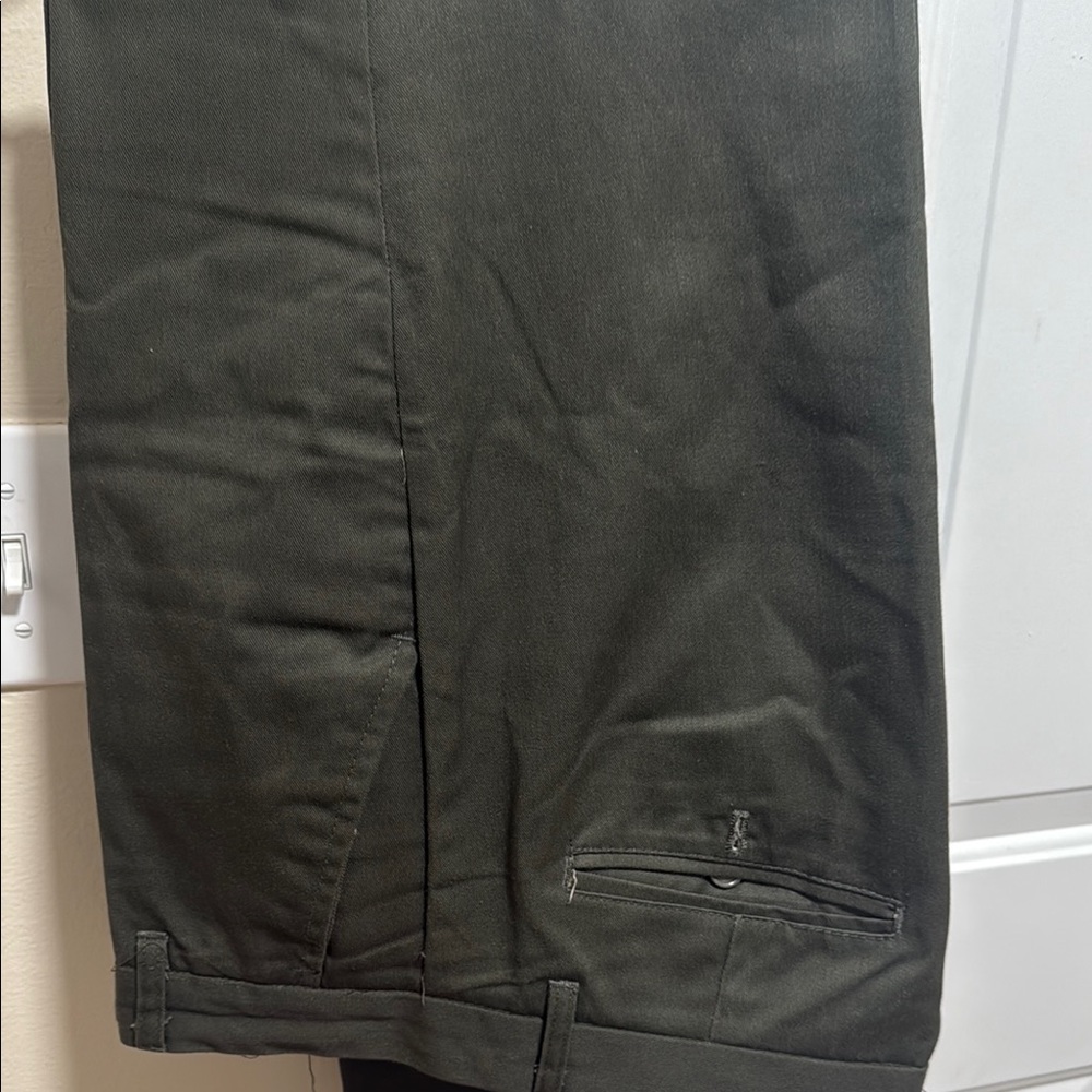 Black Chinos with Flat Front Design
